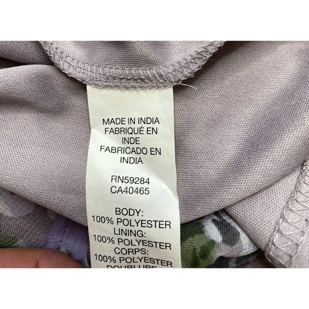 Childrens Place Girls Purple Floral Cold‎ Shoulder Chiffon High Low Dress XXL 16 - Picture 5 of 8
